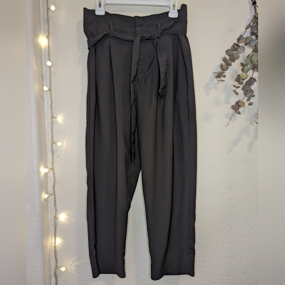 Madewell Dress Pants Wide Leg Tie Waist Size 10 Parachute Pants
